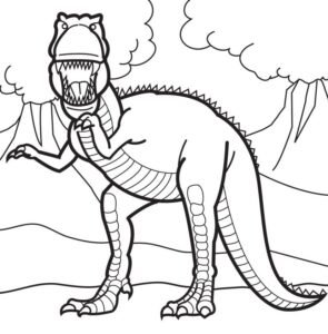 giganotosaurus colouring pages