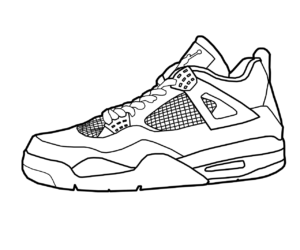 sneaker colouring pages