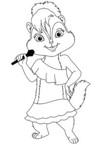 singing colouring pages