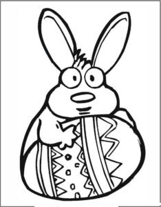colouring pages easter bunny