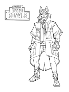 fortnite colouring pages