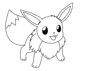 pokemon eevee colouring pages