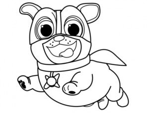 puppy dog pals colouring pages
