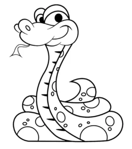 snake colouring pages
