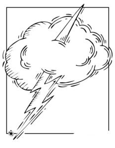 tornado colouring pages