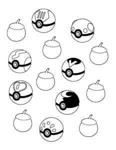 pokeball colouring pages