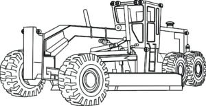 construction site colouring pages