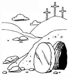 empty tomb colouring pages