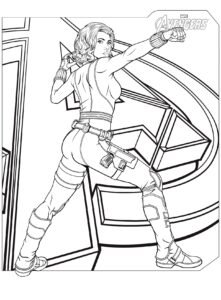 captain marvel colouring pages