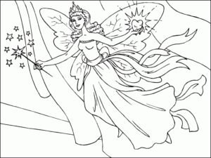 free fairy colouring pages