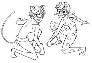 miraculous ladybug colouring pages