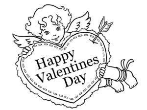 printable colouring pages valentines day