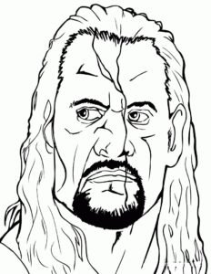 roman reigns colouring pages