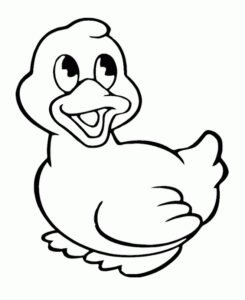 rubber duck colouring pages