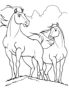 spirit untamed colouring pages