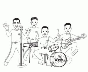 wiggles colouring pages