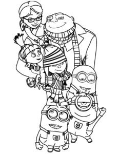 despicable me 3 colouring pages