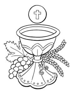 eucharist colouring pages