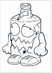 trash pack coloring page