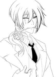black butler colouring pages