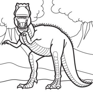 giganotosaurus colouring pages