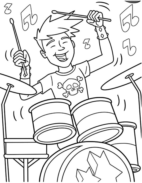 rock colouring pages