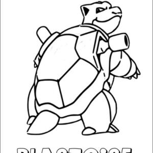 blastoise colouring pages