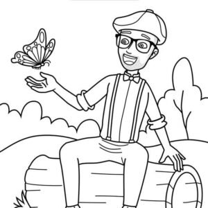 blippi colouring pages