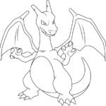 charizard colouring page
