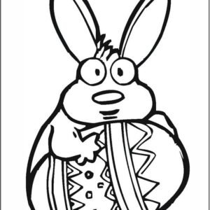 colouring pages easter bunny