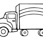 colouring pages trucks