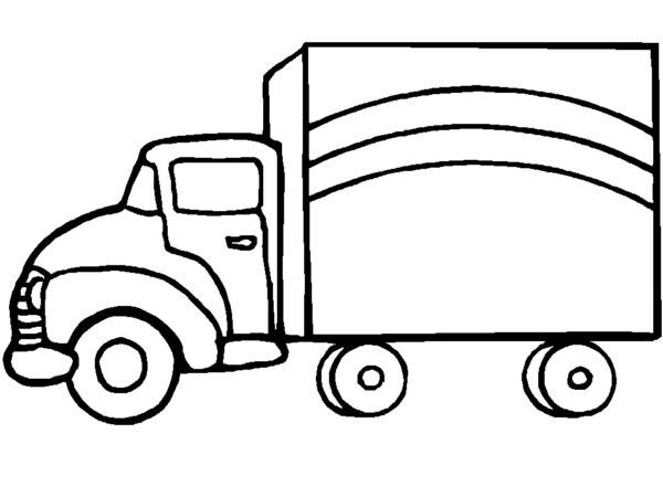 colouring pages trucks