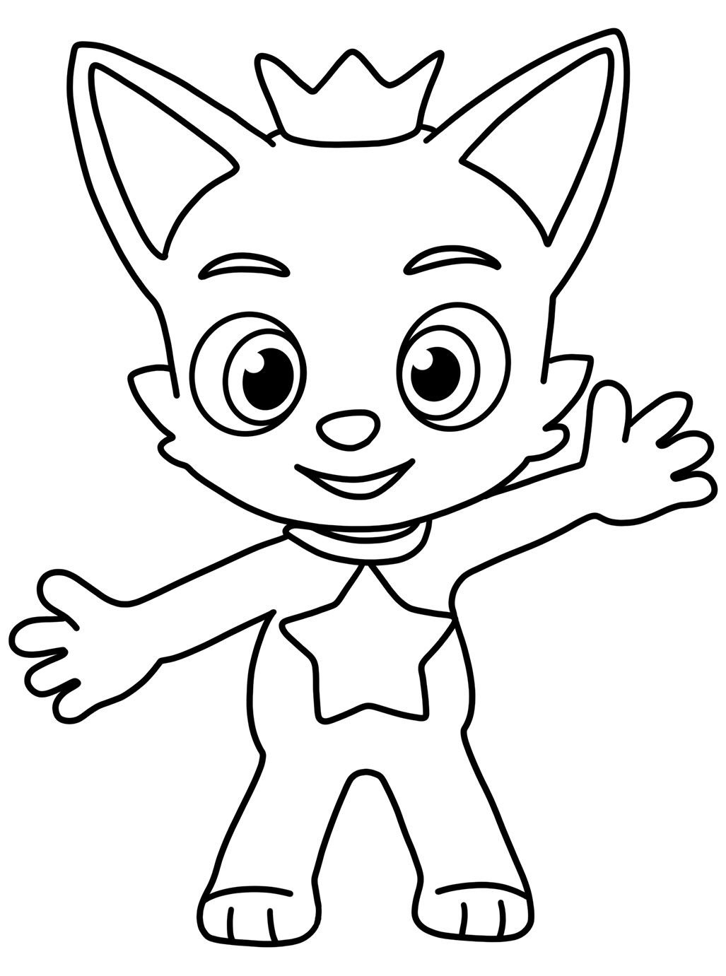 pinkfong colouring pages