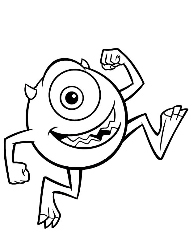 monster colouring pages