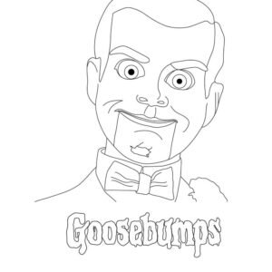 goosebumps colouring pages
