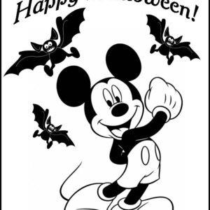 halloween colouring pages disney