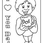 happy birthday dad colouring pages