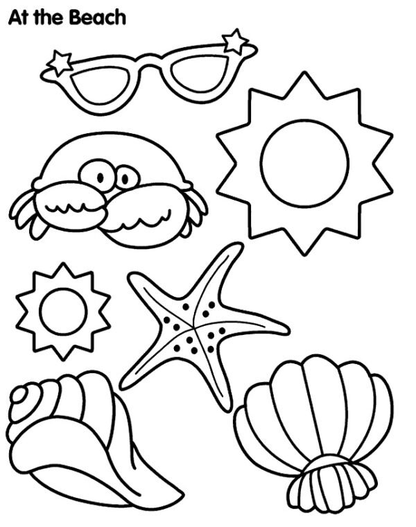 ocean colouring page