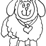 colouring pages sheep