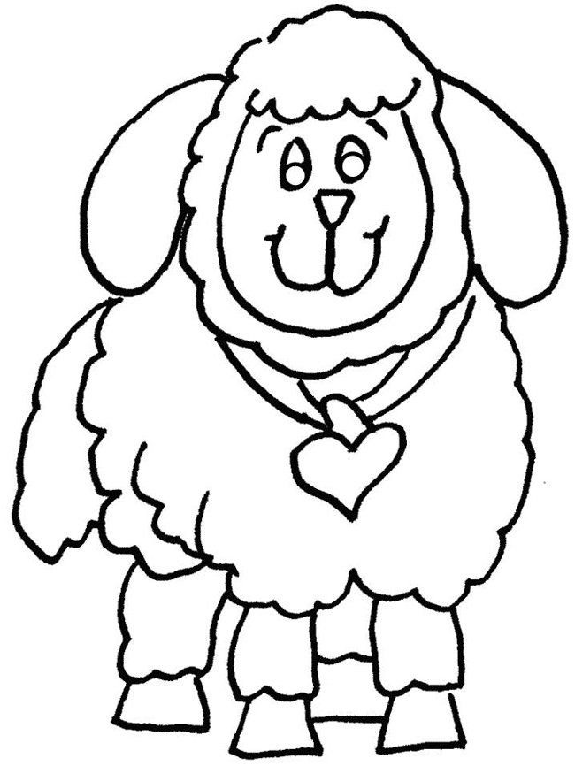 colouring pages sheep