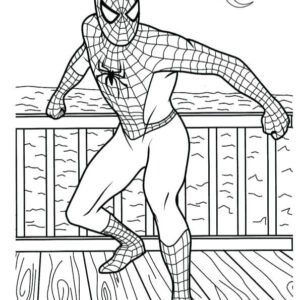 spider man no way home colouring pages