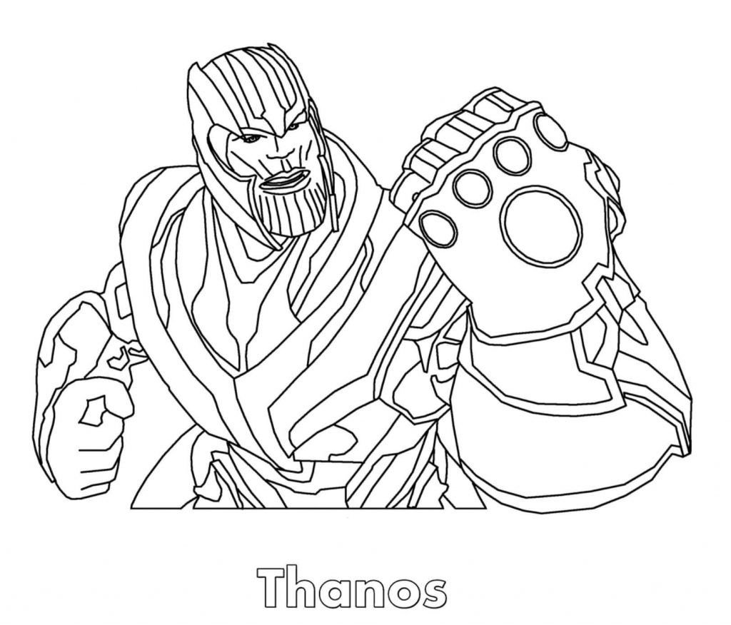 thanos colouring pages