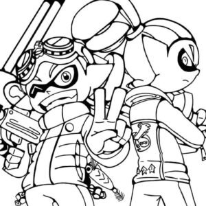 splatoon colouring pages