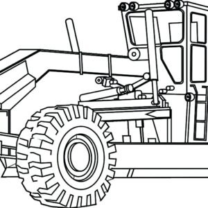 construction site colouring pages