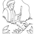 abraham and isaac colouring pages
