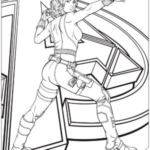 captain marvel colouring pages