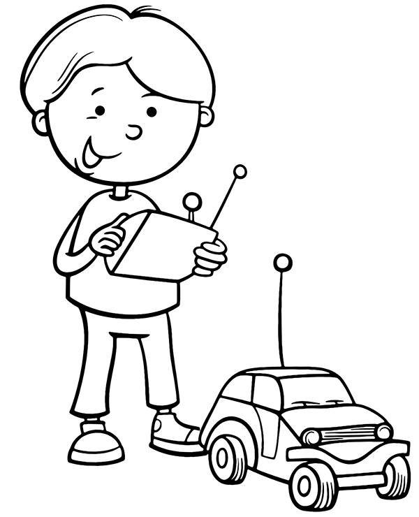 remote control car colouring pages