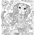 colouring pages dogs free printable
