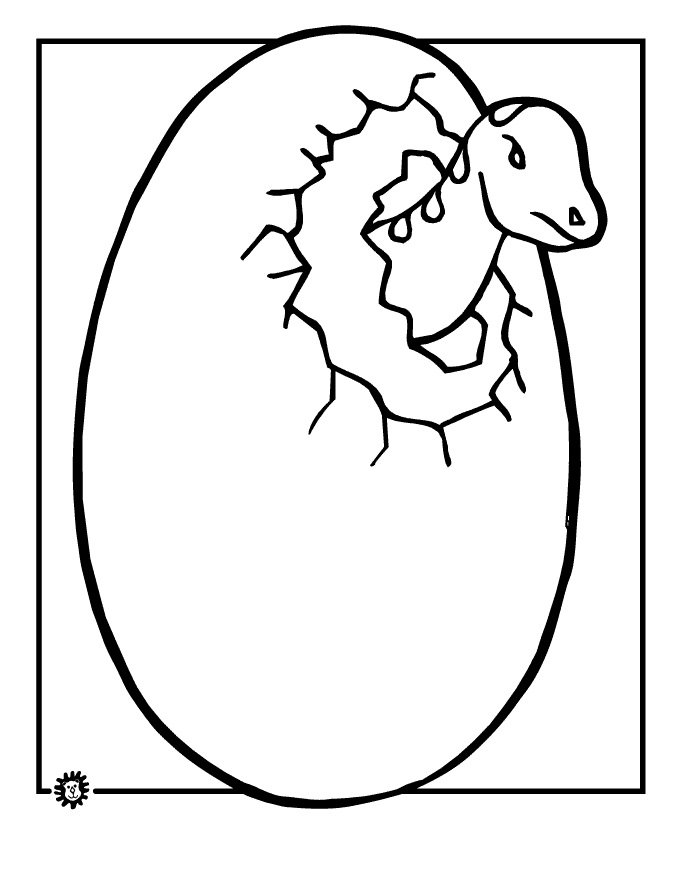 dinosaur egg colouring pages