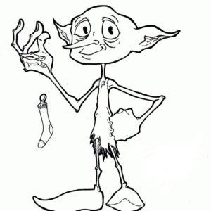dobby colouring pages